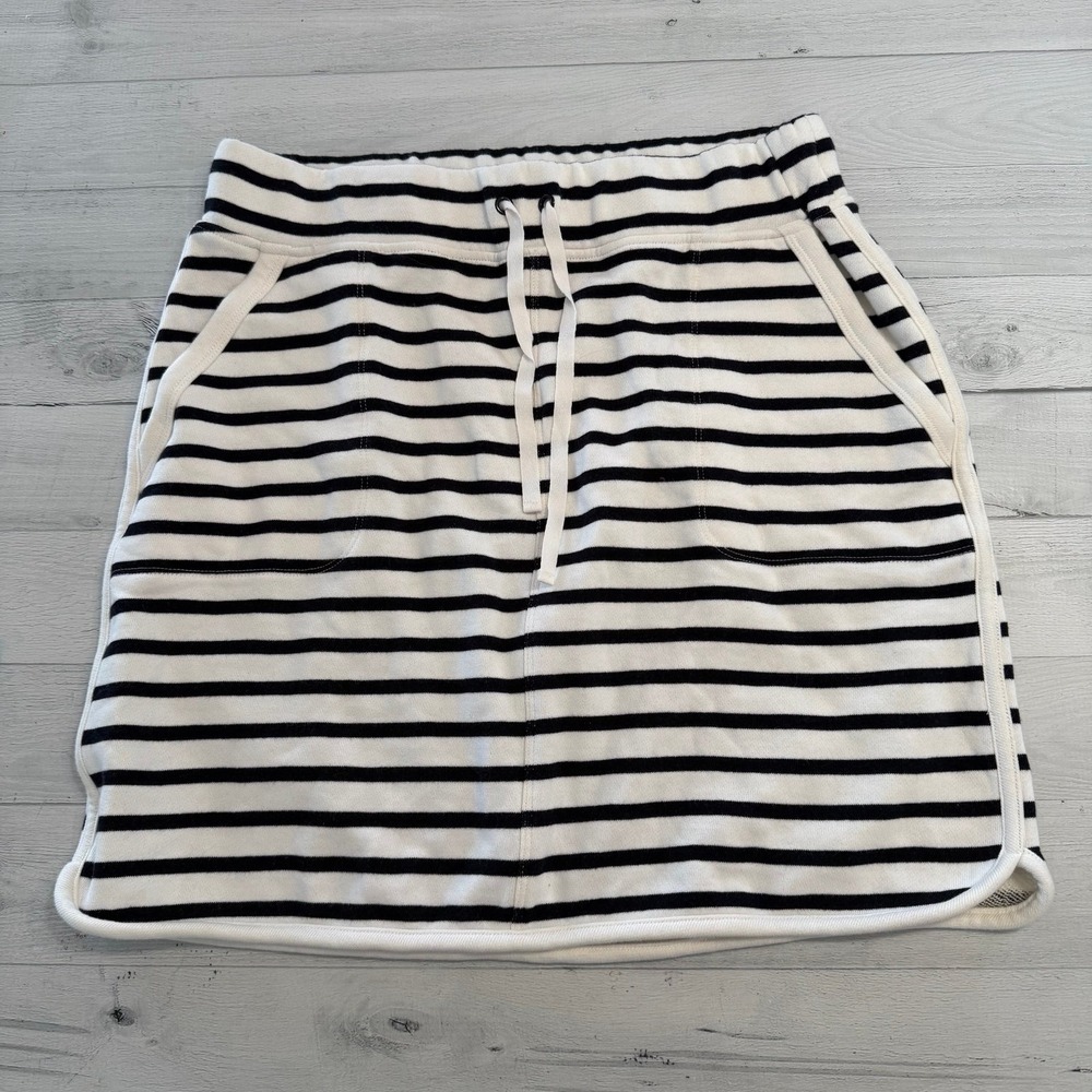 T By Talbots cotton‎ stripes women's skirt petite medium NEW